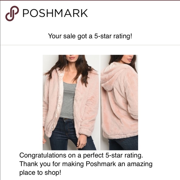 LAST 1! SNOW BUNNY HOODED BLUSH JACKET - Picture 4 of 7